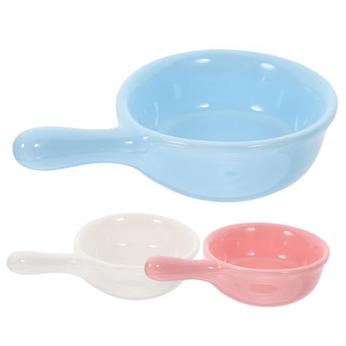 BESPORTBLE 3stücke Futter Und Wasserschalen Für Kleine Haustiere Keramische Näpfe Bunten Farben Für Hamster Meerschweinchen Und Kaninchen Für Trockenfutter Und Wasser von BESPORTBLE