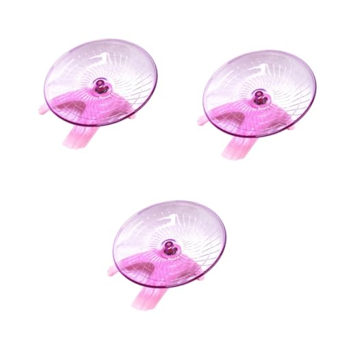 BESPORTBLE 3stücke Non-Run Disc Für Hamster Kleine Haustiere Übungsrad Für Gesunde Und Krallenpflege Langlebig Und Für Zwerghamster Ratten Und Andere Kleintiere von BESPORTBLE