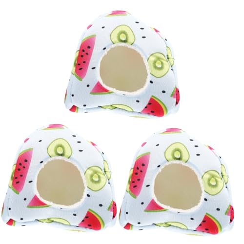 BESPORTBLE 3St Meerschweinchen-Nest Hamsterversteck Hamster Schwamm Bett Hamster-Hängehöhle Hamster Winternest haustierzelt pet Teepee Meerschweinchen-Schlafbett Zuckergleiter-Versteck Stoff von BESPORTBLE