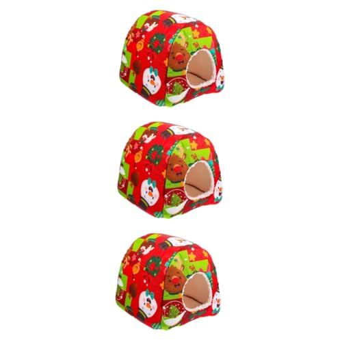 BESPORTBLE 3St Meerschweinchen-Nest kuschelhöhle nagerhaus petbett haustierbett erhöht Höhlenbett für kleine Tiere Spielzeughamster Winterhaus für Ratten Schwammnest für Hamster Stoff rot BESPORTBLE 3St Meerschweinchen-Nest kuschelhöhle nagerhaus petbett haustierbett erhöht Höhlenbett für kleine Tiere Spielzeughamster Winterhaus für Ratten Schwammnest für Hamster Stoff rot von BESPORTBLE