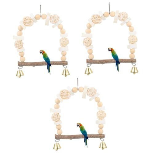 BESPORTBLE 3St Papagei Schaukelring Vogelspielzeug vogelschaukel Holzständer für Vogelkäfig dekorative Schaukel für Papageien Spielzeuge Holzstange für Vögel hängender Papageienständer Barsch BESPORTBLE 3St Papagei Schaukelring Vogelspielzeug vogelschaukel Holzständer für Vogelkäfig dekorative Schaukel für Papageien Spielzeuge Holzstange für Vögel hängender Papageienständer Barsch von BESPORTBLE
