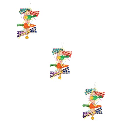 BESPORTBLE 3St Papagei knabbert an den Zähnen Vogelbissspielzeug Zubehör für Sittichkäfige Spielzeuge Vogelkäfig Backenzahnspielzeug für Haustiere Vogelzubehör der Vogel Kleiner Papagei Snack von BESPORTBLE