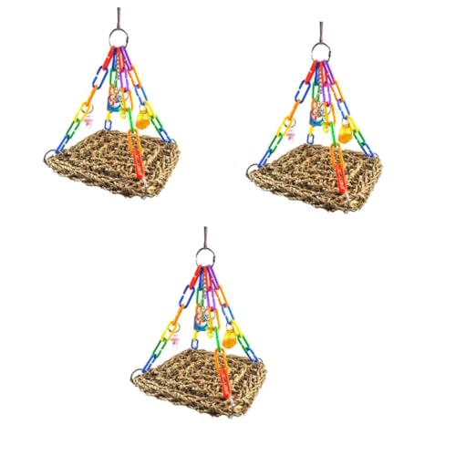 BESPORTBLE 3stücke Pet Toys Papagei Schaukel Hängematte Spielzeug Aus Kau Und Kletterplattform Für Kleine Vögel Sicher Für Wellensittiche Und Nymphensittiche BESPORTBLE 3stücke Pet Toys Papagei Schaukel Hängematte Spielzeug Aus Kau Und Kletterplattform Für Kleine Vögel Sicher Für Wellensittiche Und Nymphensittiche von BESPORTBLE