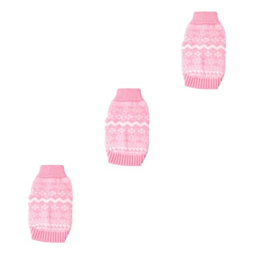 BESPORTBLE 3St Pullover mit hohem Kragen Haustier-Hundekleidung Elch-Hundekleidung Kostü Hundekleidung Dog Sweater hundepullover rosa Winterkleidung für Haustiere gestrickter Pullover BESPORTBLE 3St Pullover mit hohem Kragen Haustier-Hundekleidung Elch-Hundekleidung Kostü Hundekleidung Dog Sweater hundepullover rosa Winterkleidung für Haustiere gestrickter Pullover von BESPORTBLE