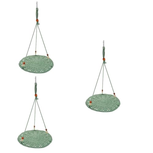 BESPORTBLE 3St Sommer Hängematte Nymphensittich Spielzeug Fensterhängematte für Katzen Reptil Animal Toys Tier Spielzeug Schlafbett hängende Katzenhängematte Baumwollseil Green BESPORTBLE 3St Sommer Hängematte Nymphensittich Spielzeug Fensterhängematte für Katzen Reptil Animal Toys Tier Spielzeug Schlafbett hängende Katzenhängematte Baumwollseil Green von BESPORTBLE