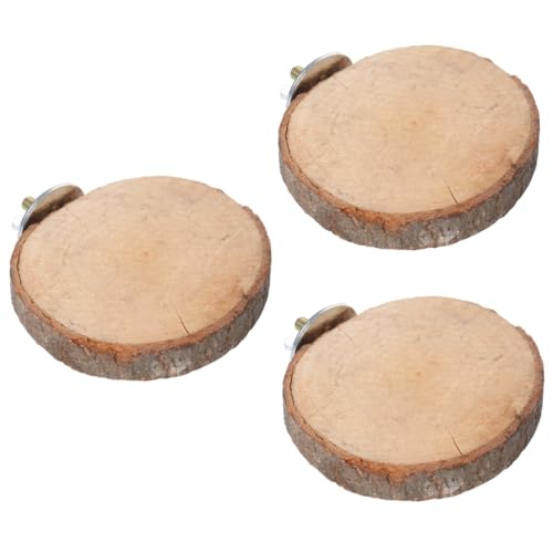 BESPORTBLE 3stücke Runder Holzstand Für Vögel Plattformspielzeug Für Papageien Hamster Und Kleine Tiere Umweltfreundliches Naturholz Für Käfige Und Spielplätze von BESPORTBLE