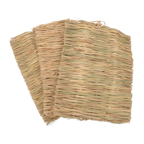 BESPORTBLE 3St Strohmatte kaninchenstreu knete Spielzeug nagermatten Kleintier Spielzeug knetspielzeug Einstreu für Hamster Kaninchen gewebtes Bett Hasen-Bettwäsche-Matte Hase Kaumatte Grasig BESPORTBLE 3St Strohmatte kaninchenstreu knete Spielzeug nagermatten Kleintier Spielzeug knetspielzeug Einstreu für Hamster Kaninchen gewebtes Bett Hasen-Bettwäsche-Matte Hase Kaumatte Grasig von BESPORTBLE