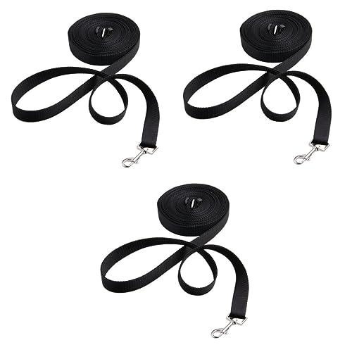 BESPORTBLE 3St Trainingsleine laufende Leine Hundeleine Hundetraining führen Gehleine Haustier Welpe zugleine für große Hunde keilriemen Gehorsamsrückruftraining langes Nylon-Hundeseil Black BESPORTBLE 3St Trainingsleine laufende Leine Hundeleine Hundetraining führen Gehleine Haustier Welpe zugleine für große Hunde keilriemen Gehorsamsrückruftraining langes Nylon-Hundeseil Black von BESPORTBLE