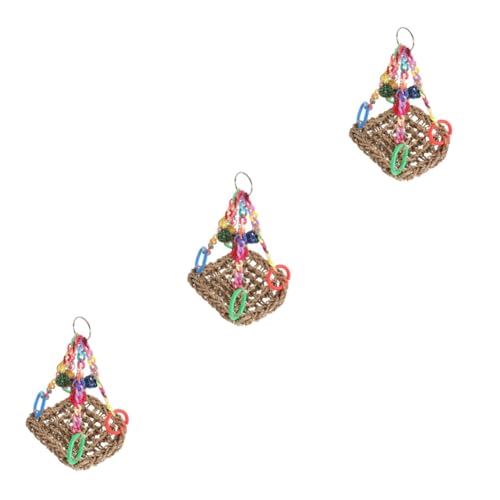 BESPORTBLE 3St Vogel-Kletternetz Vogelspielzeug vogelkäfig zubehör Spielzeug für Vogelbarsche Vogelschaukeln Spielzeuge Papageienkäfigschaukel Vogelschaukel Spielzeug kauen Kegelschwanz Vögel BESPORTBLE 3St Vogel-Kletternetz Vogelspielzeug vogelkäfig zubehör Spielzeug für Vogelbarsche Vogelschaukeln Spielzeuge Papageienkäfigschaukel Vogelschaukel Spielzeug kauen Kegelschwanz Vögel von BESPORTBLE
