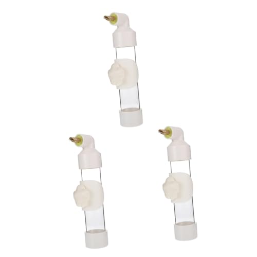 BESPORTBLE 3St Vogeltrinker Trinkzubehör für Vögel Vogelwasserspender Automatische Vogeltränke PVC Vogeltränke Vogel Fütterer Wasserflaschen Wasserbehälter für kleine Vögel Vogelfütterer groß von BESPORTBLE