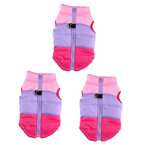 BESPORTBLE 3stücke wasserdichte Hundejacke Für Winter Rosa XL Weicher Warmer Und Atmungsaktiver Hundemantel Für Herbst Und Winter Für Hunde Beim Spazierengehen Und Sport von BESPORTBLE