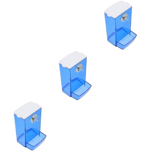 BESPORTBLE 3 Stücke Box Vogel Feeder für Sittiche Automatische Vogel Feeder Fütterung Tasse Acryl Material für Käfig von BESPORTBLE