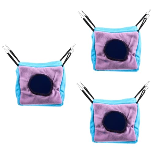 BESPORTBLE 3St Eichhörnchen-Nest aus Baumwolle Hamster hängematte hamsterbett Frettchen Bett Chinchilla-Winterbett Kaninchenspielzeug Spielzeuge Hamster-Hängematte Schlafbett für Hamster Hase von BESPORTBLE