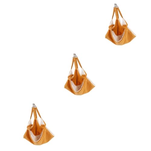 BESPORTBLE 3 Stück Haustierkäfig-hängematte Gemütliches Warmes Hängemattenspielzeug Für Hamster Haustier-hängebett Weiches Und Bequemes Material Orange BESPORTBLE 3 Stück Haustierkäfig-hängematte Gemütliches Warmes Hängemattenspielzeug Für Hamster Haustier-hängebett Weiches Und Bequemes Material Orange von BESPORTBLE