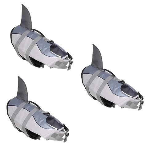 BESPORTBLE 3st Haustier-Badeanzug Westen Zum Bootfahren Rettungsweste Für Welpen Hundebadebekleidung Chihuahua-schwimmweste Warnweste Hunde Tragen Welpenmantel Welpen-Shirts Polyester Grey BESPORTBLE 3st Haustier-Badeanzug Westen Zum Bootfahren Rettungsweste Für Welpen Hundebadebekleidung Chihuahua-schwimmweste Warnweste Hunde Tragen Welpenmantel Welpen-Shirts Polyester Grey von BESPORTBLE