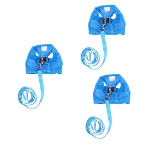 BESPORTBLE 3st Haustier Geschirr Heimtierbedarf Outdoor Hundegeschirr Weste Für Haustierbedarf XL-haustiergeschirr Wasserspender Für Reptilien Leine Trageschlaufe Für Haustiere Brustgurt Blue BESPORTBLE 3st Haustier Geschirr Heimtierbedarf Outdoor Hundegeschirr Weste Für Haustierbedarf XL-haustiergeschirr Wasserspender Für Reptilien Leine Trageschlaufe Für Haustiere Brustgurt Blue von BESPORTBLE