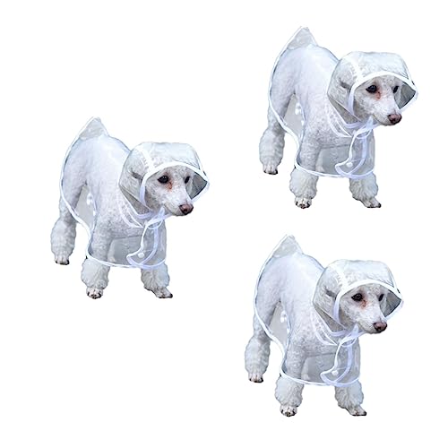 BESPORTBLE 3st Haustier Hund Regenmantel Hunderegenmantel Durchsichtiger Regenponcho wasserdichte Regenjacke Welpe Hunderegenmäntel Für Kleine Hunde Kleiner Hund Regenmantel Hundebett Weiß BESPORTBLE 3st Haustier Hund Regenmantel Hunderegenmantel Durchsichtiger Regenponcho wasserdichte Regenjacke Welpe Hunderegenmäntel Für Kleine Hunde Kleiner Hund Regenmantel Hundebett Weiß von BESPORTBLE