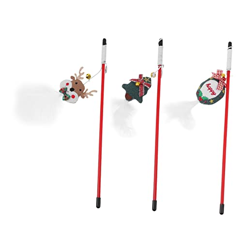 BESPORTBLE 3st Haustier Katze Teaser Weihnachtskätzchenfederspielzeug Pointer Katzenspielzeug Katze Neckender Zauberstab Automatisches Katzenspielzeug Kratzbaum Kätzchenstab Plastik BESPORTBLE 3st Haustier Katze Teaser Weihnachtskätzchenfederspielzeug Pointer Katzenspielzeug Katze Neckender Zauberstab Automatisches Katzenspielzeug Kratzbaum Kätzchenstab Plastik von BESPORTBLE