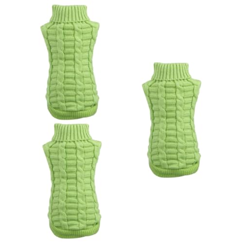 BESPORTBLE 3stücke Hundepullover Für Kalte Tage Warmer Einfarbiger Strickpullover Für Kleine Hunde Geeignet Für Winterspaziergänge Und Besondere Anlässe Grün BESPORTBLE 3stücke Hundepullover Für Kalte Tage Warmer Einfarbiger Strickpullover Für Kleine Hunde Geeignet Für Winterspaziergänge Und Besondere Anlässe Grün von BESPORTBLE
