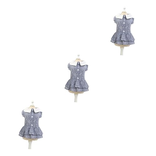 BESPORTBLE 3st Hundekleid Sommerkleidung Für Hunde Dark Grey BESPORTBLE 3st Hundekleid Sommerkleidung Für Hunde Dark Grey von BESPORTBLE