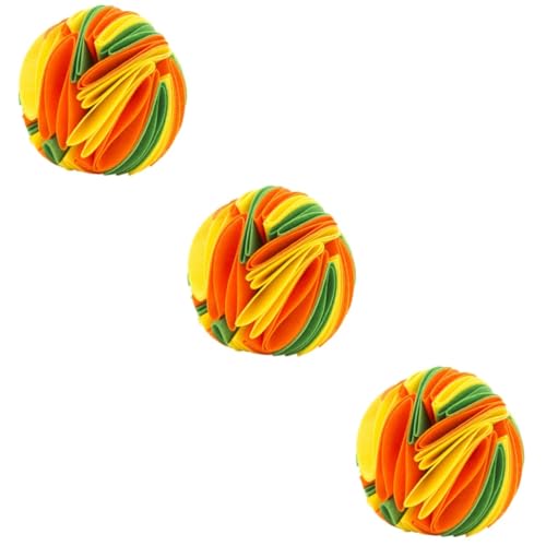 BESPORTBLE 3st Hundeschnüffelball Hundespielzeug Hundenasentraining Futterball Für Hunde Welpenspielzeug Hundeschnüffelspielzeug Slow Feeder Spielzeug Für Hunde Kauspielzeug Filzstoff von BESPORTBLE