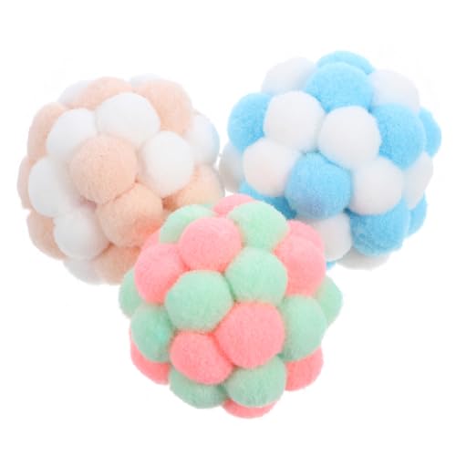 BESPORTBLE Katzenspielzeug 3er Set Katzenspielzeug Bälle Mit Glocken Interaktive Farbenfrohe Fuzzy Bälle Für Kätzchen Kratzspielzeug Für Katzen Zum Und Beschäftigen Spielzeug Katze BESPORTBLE Katzenspielzeug 3er Set Katzenspielzeug Bälle Mit Glocken Interaktive Farbenfrohe Fuzzy Bälle Für Kätzchen Kratzspielzeug Für Katzen Zum Und Beschäftigen Spielzeug Katze von BESPORTBLE