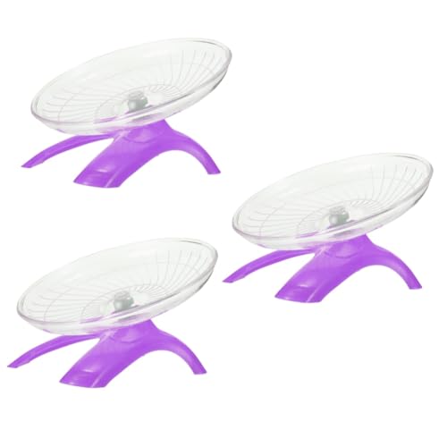 BESPORTBLE 3St Laufradspielzeug Hamster Spielzeug hamsterspielzeug Geschenke Wheel Plastic Heimtierbedarf Mausrad Rennmäuse Laufrad Chinchilla Rennmaus Frisbeescheibe Igel Lieferungen Plastik von BESPORTBLE