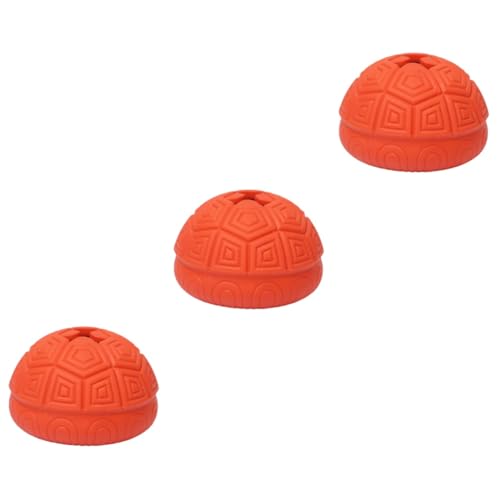 BESPORTBLE 3st Leckeres Hundefutter Automatische Futterspender Für Haustiere Kauspielzeug Zur Zahnreinigung Welpenfutter Spielzeug Zum Zähneknirschen Für Hunde Haustier Spielzeug Gummi Rot von BESPORTBLE