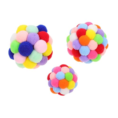 BESPORTBLE Tierbälle Spielzeug 3 Stück Interaktive Katzenbälle Plüsch Katzenspielzeug für Neugier Verspieltheit BESPORTBLE Tierbälle Spielzeug 3 Stück Interaktive Katzenbälle Plüsch Katzenspielzeug für Neugier Verspieltheit von BESPORTBLE