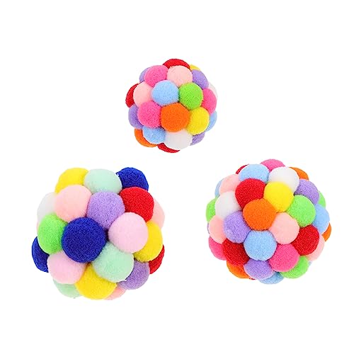 BESPORTBLE 3st Lustiger Katzenball Katzenbälle Spielzeug Katzenbedarf Spielzeug Zum Necken Von Katzen Hasenbällchen Katze Bunte Bälle Spielzeug Für Kätzchen Katze Bommel Colorful Plüsch BESPORTBLE 3st Lustiger Katzenball Katzenbälle Spielzeug Katzenbedarf Spielzeug Zum Necken Von Katzen Hasenbällchen Katze Bunte Bälle Spielzeug Für Kätzchen Katze Bommel Colorful Plüsch von BESPORTBLE