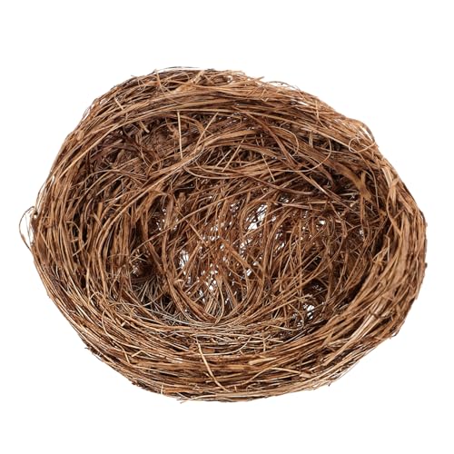 BESPORTBLE 3stücke Rattan Vögel Nest Für Papageien Warmes Schlafplatz Zubehör Für Wellensittiche Und Nymphensittiche Natürliche Rattan-Konstruktion Für Kleine Vögel Und Nager von BESPORTBLE