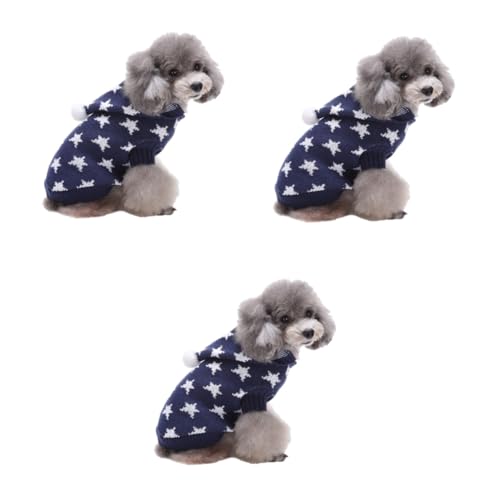 BESPORTBLE 3st Party-hundetuch Halloweenkostü Haustier-partykostü Kleiner Welpenpullover Weihnachtspullover Haustier-Outfit Weihnachtswelpenkleidung Winterkleidung Für Hunde Hunde-Hoodie von BESPORTBLE