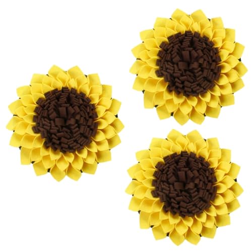 BESPORTBLE 3st Pet Sniffing Pad Langsame Fressmatte Für Haustiere Pädagogische Haustiermatte Hunde-Puzzle-Matte Sonnenblumen-Puzzle Hund Frisst Langsam Pad Dogman-Spielzeug Welpe Filzstoff BESPORTBLE 3st Pet Sniffing Pad Langsame Fressmatte Für Haustiere Pädagogische Haustiermatte Hunde-Puzzle-Matte Sonnenblumen-Puzzle Hund Frisst Langsam Pad Dogman-Spielzeug Welpe Filzstoff von BESPORTBLE