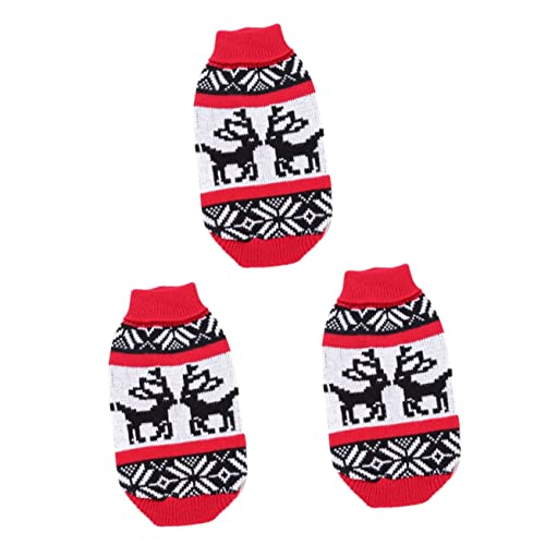 BESPORTBLE 3 Stücke Haustier Pullover Weihnachten Thema Hund Weihnachten Outfit Festliche Muster Einfach Waschen Warme Kleidung BESPORTBLE 3 Stücke Haustier Pullover Weihnachten Thema Hund Weihnachten Outfit Festliche Muster Einfach Waschen Warme Kleidung von BESPORTBLE