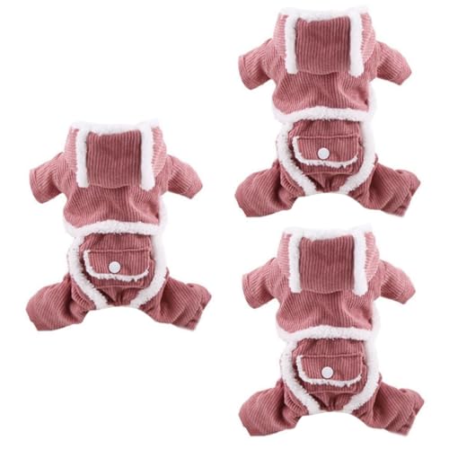 BESPORTBLE 3st Warme Kleidung Für Haustiere Vintage-Hoodie Kordkostü Für Haustiere Cord Hundetuch Hundekleidung Warme Hoodies Pullover Westen Haustierkleidung Welpenkleidung Rosa BESPORTBLE 3st Warme Kleidung Für Haustiere Vintage-Hoodie Kordkostü Für Haustiere Cord Hundetuch Hundekleidung Warme Hoodies Pullover Westen Haustierkleidung Welpenkleidung Rosa von BESPORTBLE