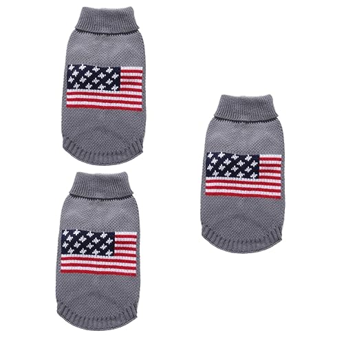 BESPORTBLE 3st Weihnachtswelpenkleidung Hundepullover Für Kleine Hunde Katze Warme Kleidung Winterkleidung Für Hunde Welpen-Outfits Rollkragenpullover Für Haustiere Haustierkleidung Grey BESPORTBLE 3st Weihnachtswelpenkleidung Hundepullover Für Kleine Hunde Katze Warme Kleidung Winterkleidung Für Hunde Welpen-Outfits Rollkragenpullover Für Haustiere Haustierkleidung Grey von BESPORTBLE