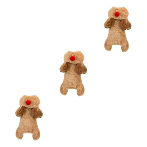 BESPORTBLE 3st Winterkleidung Für Haustiere Hund Hirsch Kostü Party-hundetuch Hundehoodies Für Kleine Hunde Braune Hundekleidung Hundekostüme Haustierkleidung Hund Katze Rentier Kostü Brown BESPORTBLE 3st Winterkleidung Für Haustiere Hund Hirsch Kostü Party-hundetuch Hundehoodies Für Kleine Hunde Braune Hundekleidung Hundekostüme Haustierkleidung Hund Katze Rentier Kostü Brown von BESPORTBLE