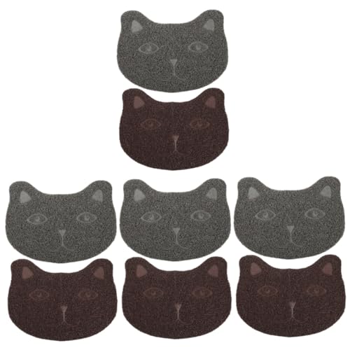 BESPORTBLE 4 Sätze Katzenstreu Matte Ärger Und Katzenstreu Katzentrainingsband Katzenstreu Groß Haustier Katzenteppich Welpen Pads Katzenstreu Fangmatte Katzenmatten PVC 2 Stück * 4 von BESPORTBLE