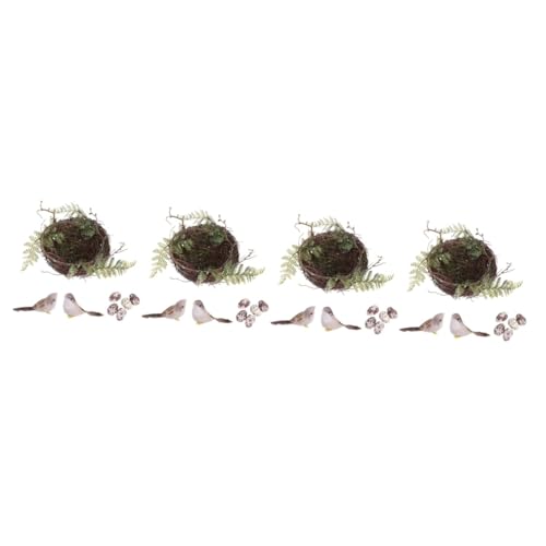 BESPORTBLE 4 Sätze Vogelnest rustikale dinkelflocken rain Ostervogel Künstliche Eier Handarbeit Vogelschutz künstlicher Vogelschutz Hochzeitsfoto Vögel Vogeleier schmücken Vogelhaus Rattan BESPORTBLE 4 Sätze Vogelnest rustikale dinkelflocken rain Ostervogel Künstliche Eier Handarbeit Vogelschutz künstlicher Vogelschutz Hochzeitsfoto Vögel Vogeleier schmücken Vogelhaus Rattan von BESPORTBLE