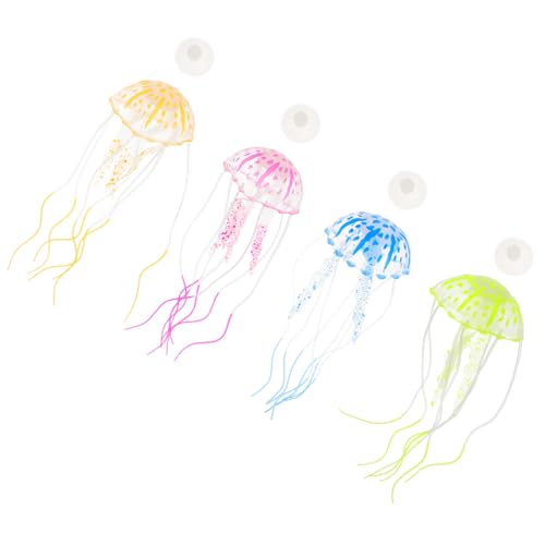 BESPORTBLE 4 Stück Aquarium Simulierte Qualle Simulationsqualle Foto-Requisite Quallen Künstliche Quallen Foto Leuchtende Quallen Aquarium-Layout-schmuck Fluoreszierende Qualle Kieselgel BESPORTBLE 4 Stück Aquarium Simulierte Qualle Simulationsqualle Foto-Requisite Quallen Künstliche Quallen Foto Leuchtende Quallen Aquarium-Layout-schmuck Fluoreszierende Qualle Kieselgel von BESPORTBLE