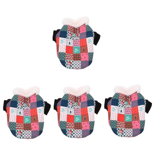 BESPORTBLE 4 Stück Baumwollmantel für Hunde Weihnachts hundepullover hundewintermantel Haustiermantel Kleidung für Hunde Hunde-Hoodie-Urlaub warme Welpenkleidung Haustierkleidung Polyester BESPORTBLE 4 Stück Baumwollmantel für Hunde Weihnachts hundepullover hundewintermantel Haustiermantel Kleidung für Hunde Hunde-Hoodie-Urlaub warme Welpenkleidung Haustierkleidung Polyester von BESPORTBLE