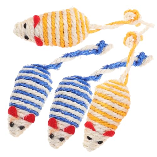 BESPORTBLE 4 Stück Beiß Für Katzen Katzen-mäuse- Katzenspielzeug Mäuse Kätzchen Katzenspielzeug Für Drinnen Für Haustiere Katzenspielzeug Sisal BESPORTBLE 4 Stück Beiß Für Katzen Katzen-mäuse- Katzenspielzeug Mäuse Kätzchen Katzenspielzeug Für Drinnen Für Haustiere Katzenspielzeug Sisal von BESPORTBLE