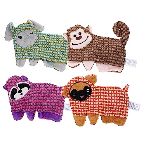 BESPORTBLE Hundespielzeug Zum Kauen 4-teilig Cartoon-Design Keine Füllung Backenzahnspielzeug Für Welpen Hunde BESPORTBLE Hundespielzeug Zum Kauen 4-teilig Cartoon-Design Keine Füllung Backenzahnspielzeug Für Welpen Hunde von BESPORTBLE