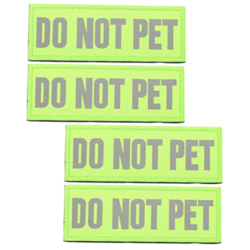 BESPORTBLE 4 STK. Reflektor-aufnäher Für Service-Hunde „Nicht “ – Aufnäher Für Den Rücken Von Hunden Nachtdeko Bequemes Nylon Für Haustierkostüme BESPORTBLE 4 STK. Reflektor-aufnäher Für Service-Hunde „Nicht “ – Aufnäher Für Den Rücken Von Hunden Nachtdeko Bequemes Nylon Für Haustierkostüme von BESPORTBLE