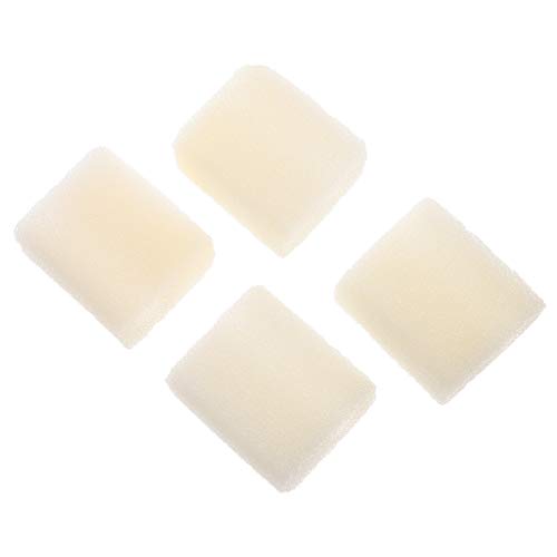 BESPORTBLE 4 Stück Filterwatte für Aquarien Luft Fisch Teich Bausatz Vorfilterschaum für Aquarien Tank innenfilter wasserreiniger Filtereinsatz Aquarienwasserfilter Ersatzfilter Schwamm Beige von BESPORTBLE