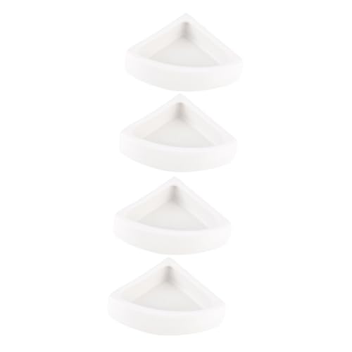 BESPORTBLE 2sets Reptil Feeder Bowl Große Dreieck Keramik Reptil Flucht Lebensmittel Gericht Weiß 2 Stücke * 2 von BESPORTBLE