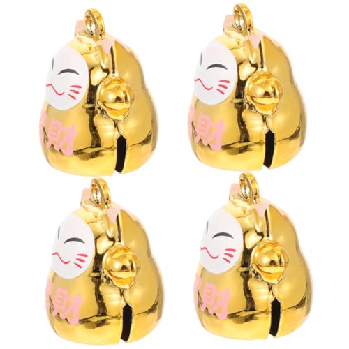 BESPORTBLE 4stücke Glückskatze Glocken Aus Handgefertigte Für Katzen Und Hundefutter Einzigartige Dekorative Accessoires Für Schlüsselanhänger Und Taschen Gold Zufälliger Stil BESPORTBLE 4stücke Glückskatze Glocken Aus Handgefertigte Für Katzen Und Hundefutter Einzigartige Dekorative Accessoires Für Schlüsselanhänger Und Taschen Gold Zufälliger Stil von BESPORTBLE