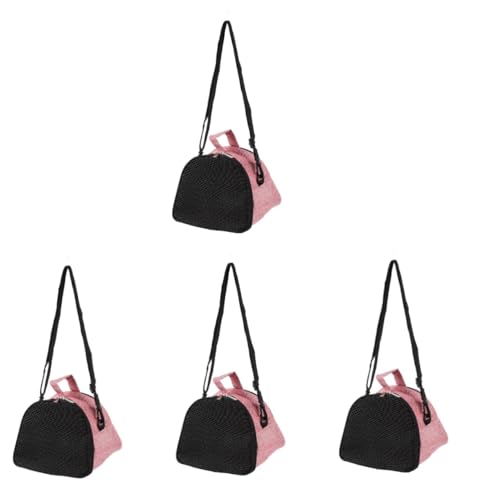 BESPORTBLE 4 Stück Reisetasche für Hamster Atmungsaktives Mesh für Meerschweinchen Ratten Chinchillas Reisetasche Einfaches Reißverschluss-Design von BESPORTBLE