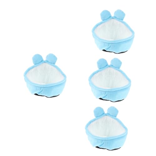 BESPORTBLE 4stücke Hamster Nest Plüsch Haustier Nest Für Kleine Tiere Warmes Und Bequemes Schlafhaus Tragbar Geruchlos Und Langlebig Für Hamster Und Meerschweinchen Sofa von BESPORTBLE