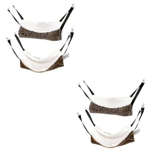 BESPORTBLE 4 Stück Hamster Hängematte Tierbett pet Bed Haustier Katzennest Hängematte zum Aufhängen Welpe Haustier-Schlafbett Hängematte für Haustiere Katzenbett Kleine Tiere hängender Käfig BESPORTBLE 4 Stück Hamster Hängematte Tierbett pet Bed Haustier Katzennest Hängematte zum Aufhängen Welpe Haustier-Schlafbett Hängematte für Haustiere Katzenbett Kleine Tiere hängender Käfig von BESPORTBLE